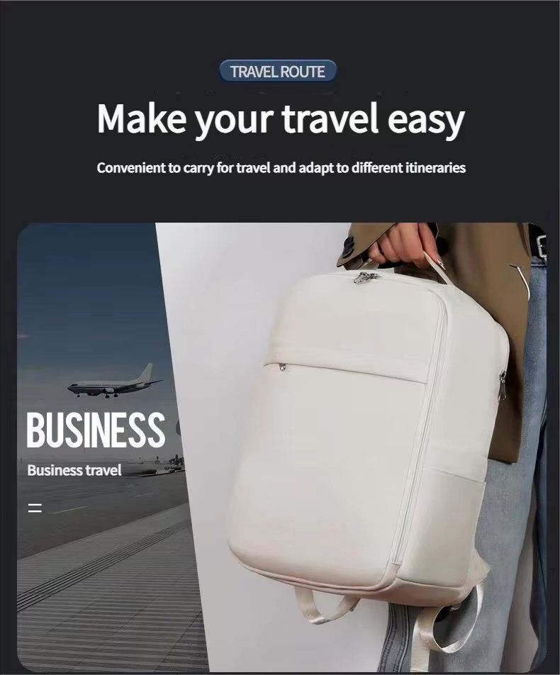 Water-Resistant Large Capacity Business Travel Polyester Laptop Backpack product detail