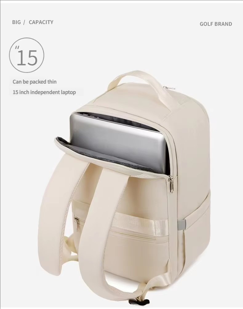Water-Resistant Large Capacity Business Travel Polyester Laptop Backpack product detail