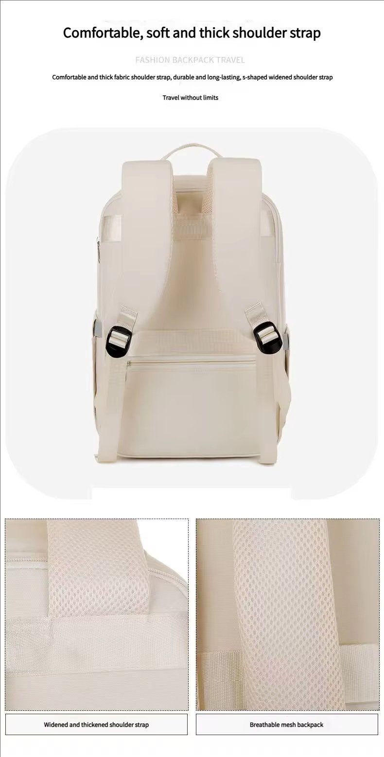 Water-Resistant Large Capacity Business Travel Polyester Laptop Backpack product detail