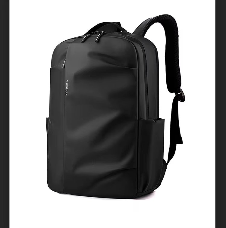 Water-Resistant Large Capacity Business School PU Leather Laptop Backpack product detail