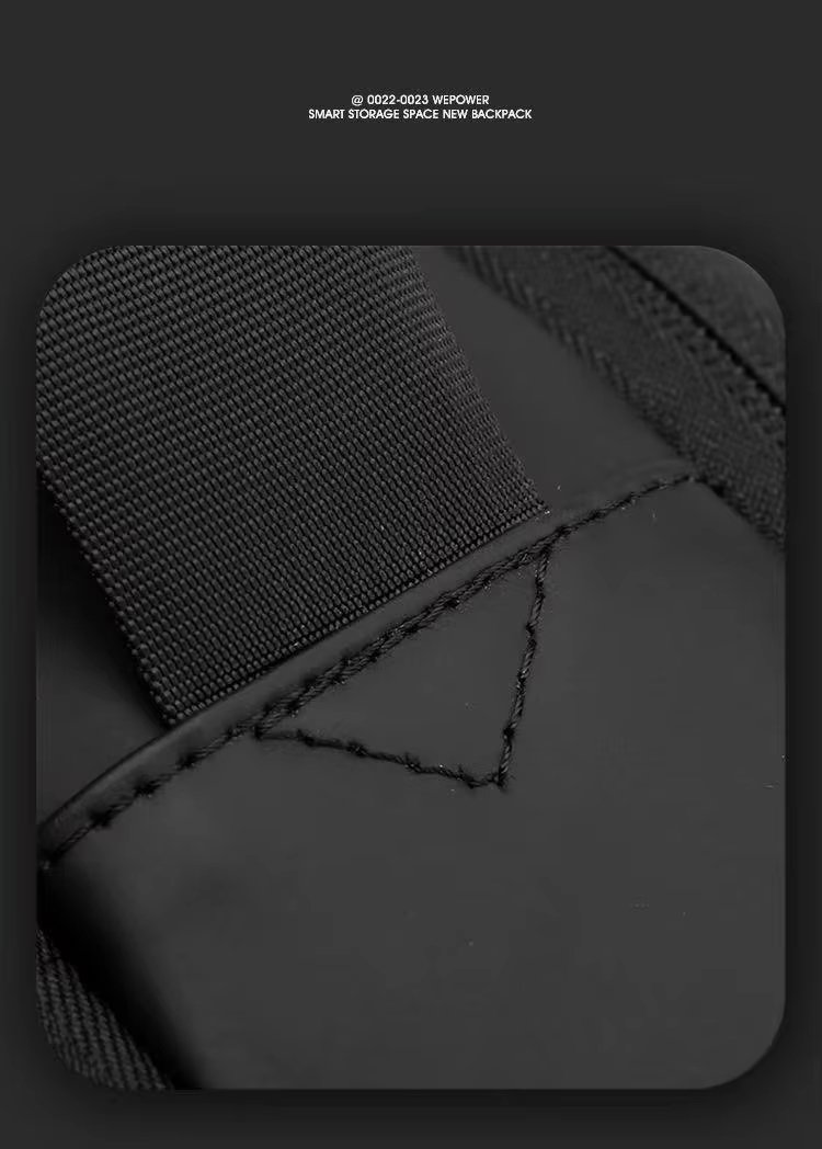 Water-Resistant Large Capacity Business School PU Leather Laptop Backpack product detail