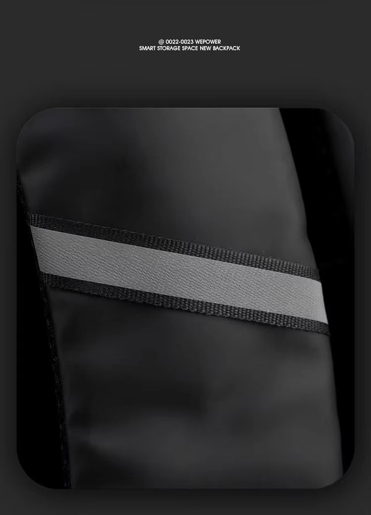 Water-Resistant Large Capacity Business School PU Leather Laptop Backpack product detail