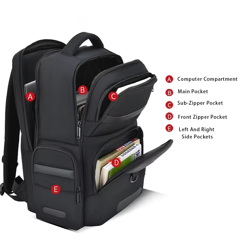 Water-Resistant Large Capacity Business Travel School Oxford Laptop Backpack product detail
