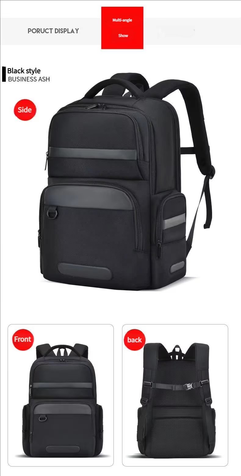 Water-Resistant Large Capacity Business Travel School Oxford Laptop Backpack product detail