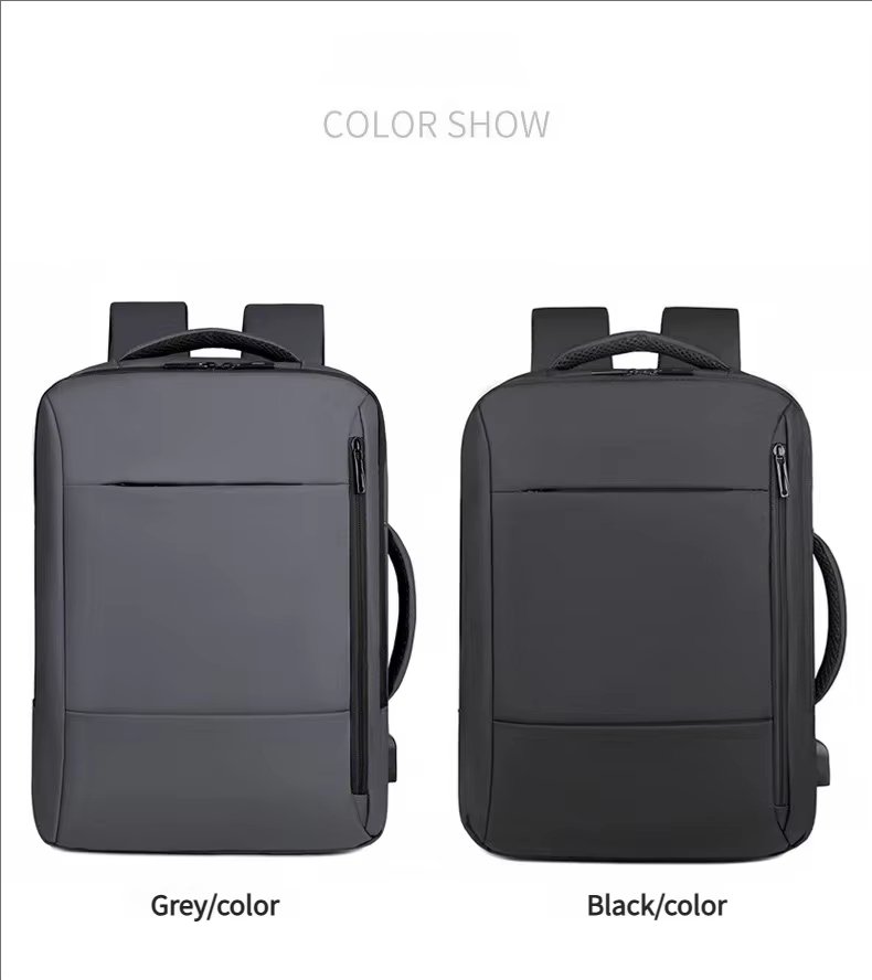Water-Resistant Large Capacity USB Business School Oxford Laptop Backpack product detail