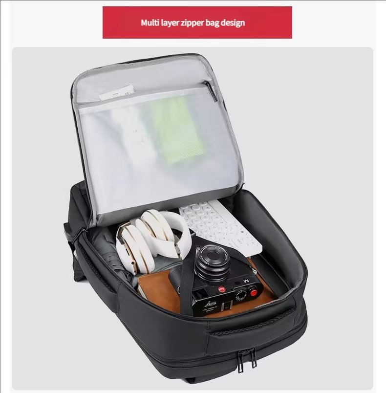 Water-Resistant Large Capacity USB Business School Oxford Laptop Backpack product detail