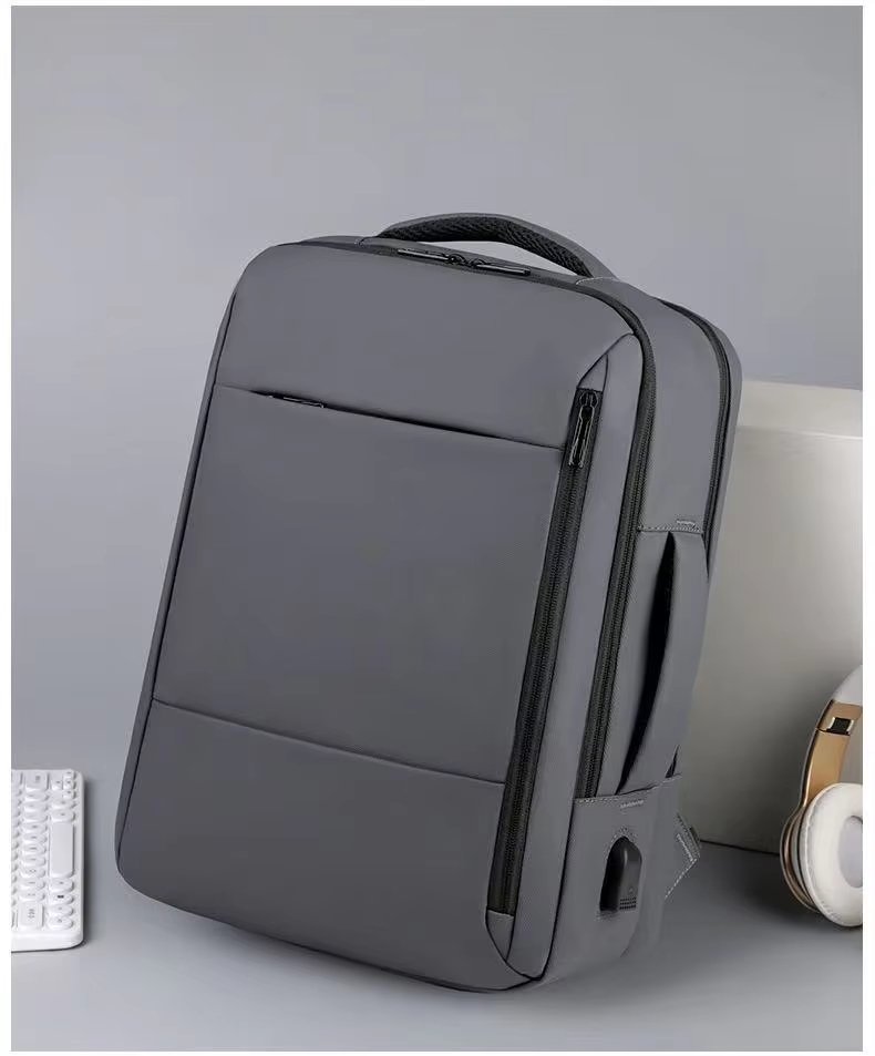 Water-Resistant Large Capacity USB Business School Oxford Laptop Backpack product detail