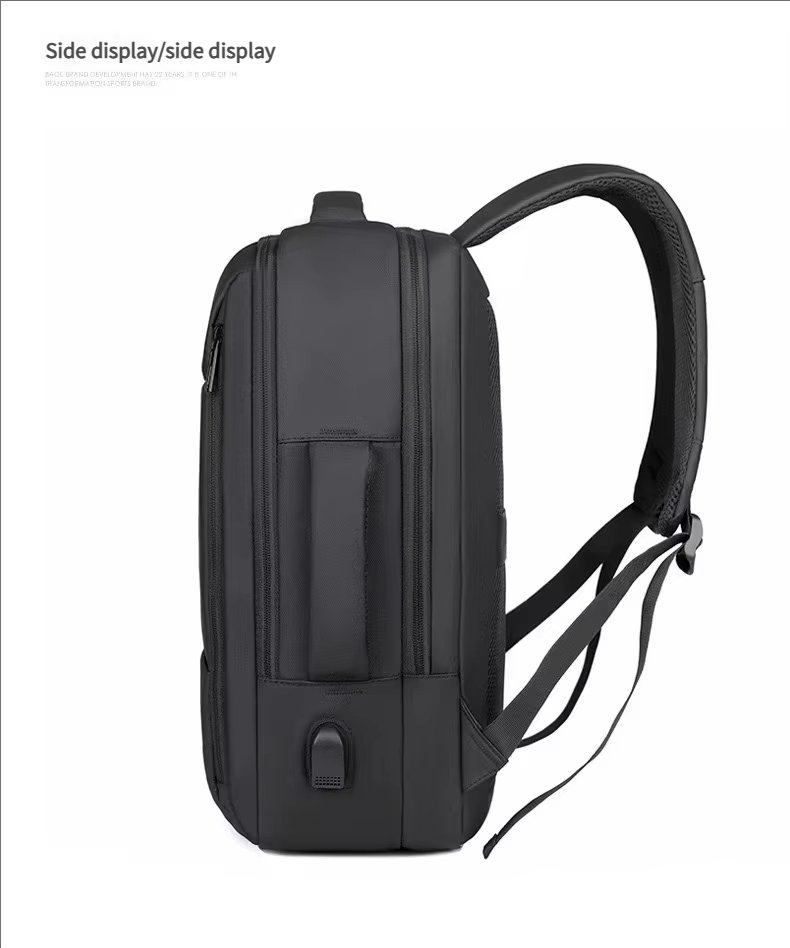 Water-Resistant Large Capacity USB Business School Oxford Laptop Backpack product detail