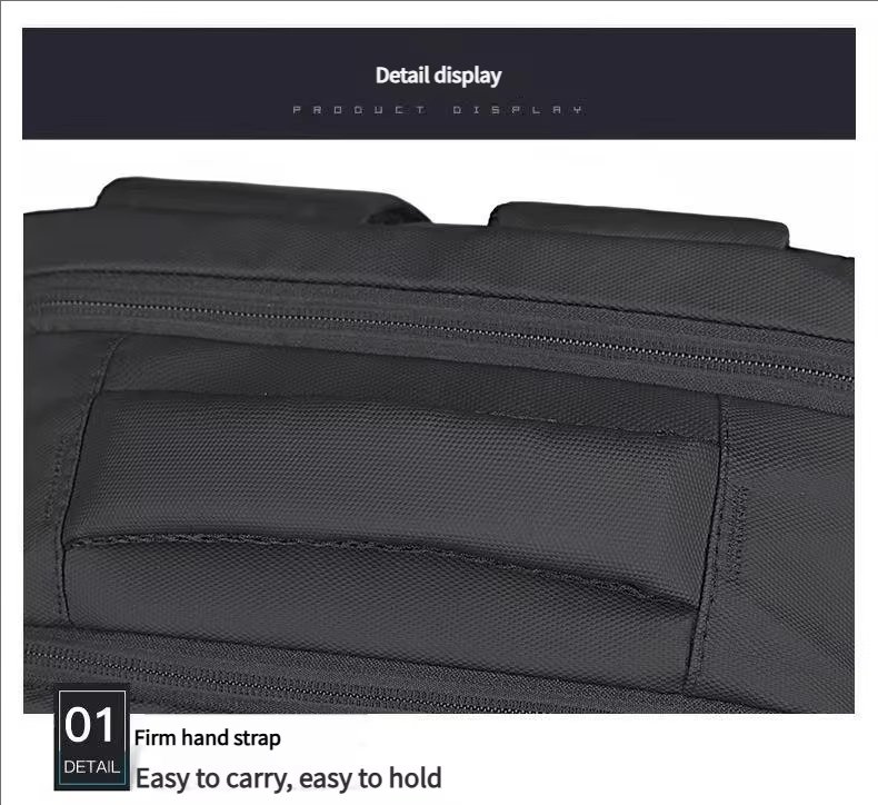 Water-Resistant Large Capacity USB Business School Oxford Laptop Backpack product detail