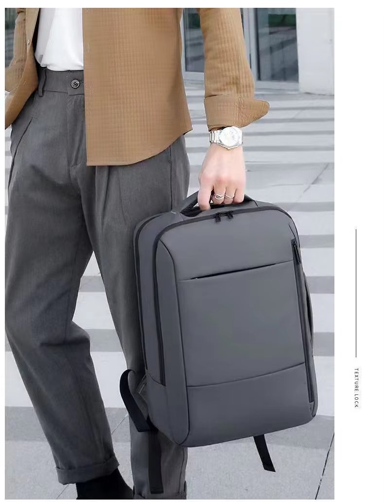 Water-Resistant Large Capacity USB Business School Oxford Laptop Backpack product detail