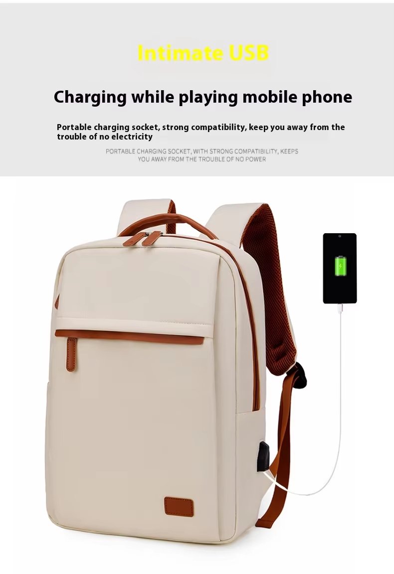 Water-Resistant Large Capacity Lightweight Business Travel Nylon Laptop Backpack product detail