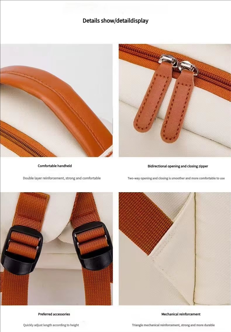 Water-Resistant Large Capacity Lightweight Business Travel Nylon Laptop Backpack product detail