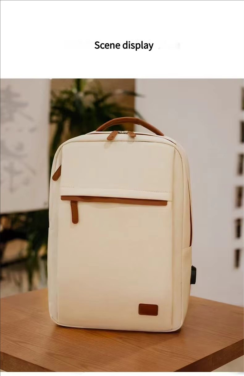 Water-Resistant Large Capacity Lightweight Business Travel Nylon Laptop Backpack product detail