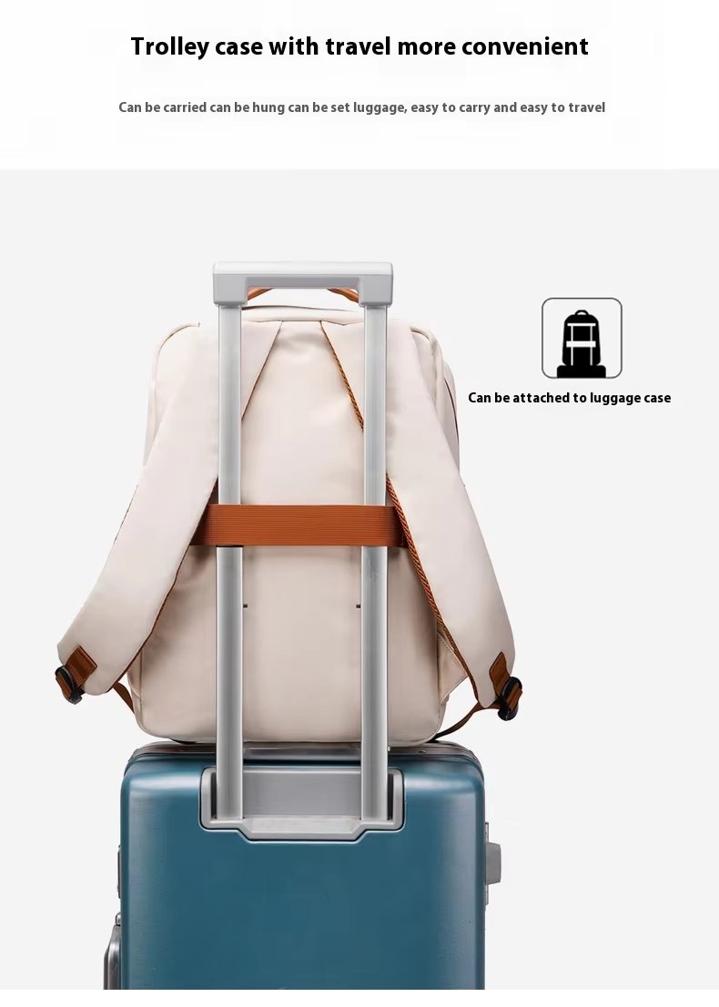 Water-Resistant Large Capacity Lightweight Business Travel Nylon Laptop Backpack product detail