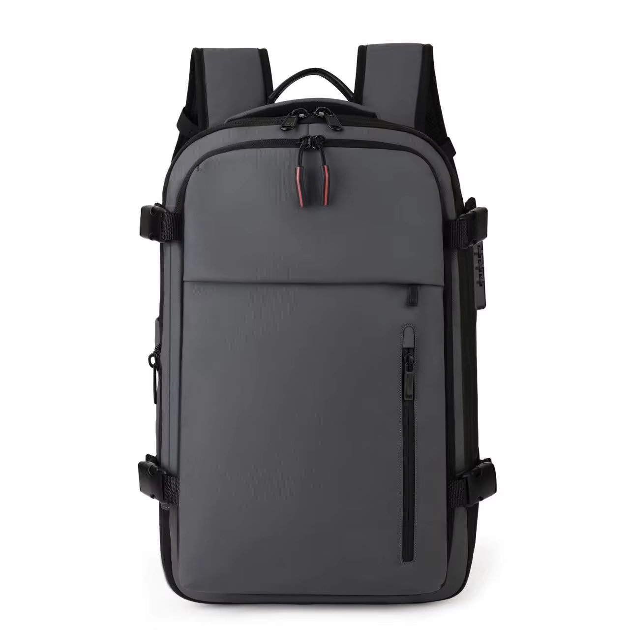 Large Capacity Expandable USB Business Travel Oxford Vacuum Backpack product detail