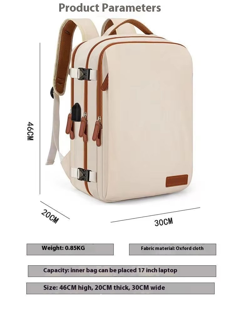 Water-Resistant Large Capacity Business Travel School Oxford Laptop Backpack product detail