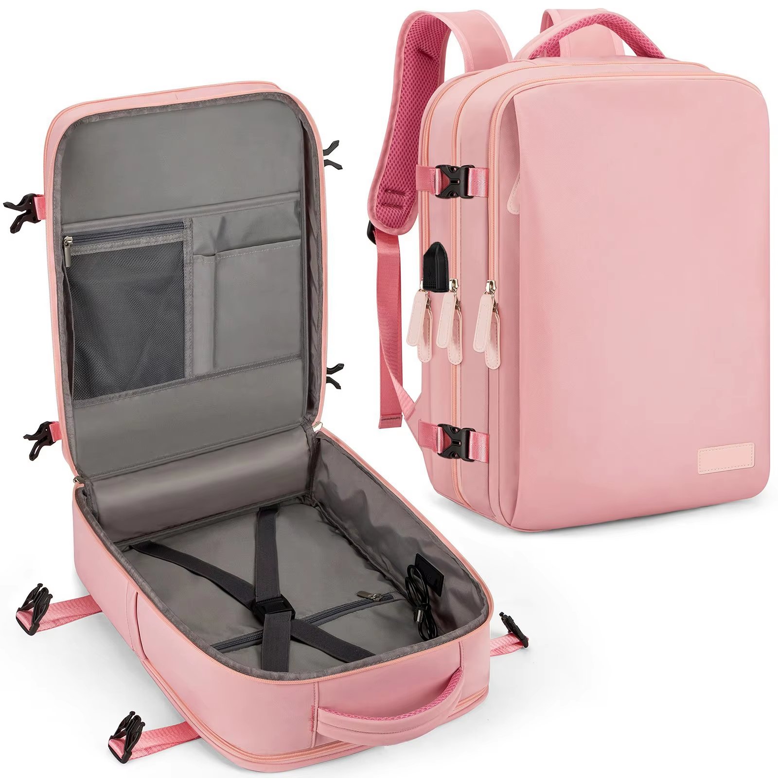 Water-Resistant Large Capacity Business Travel School Oxford Laptop Backpack product detail