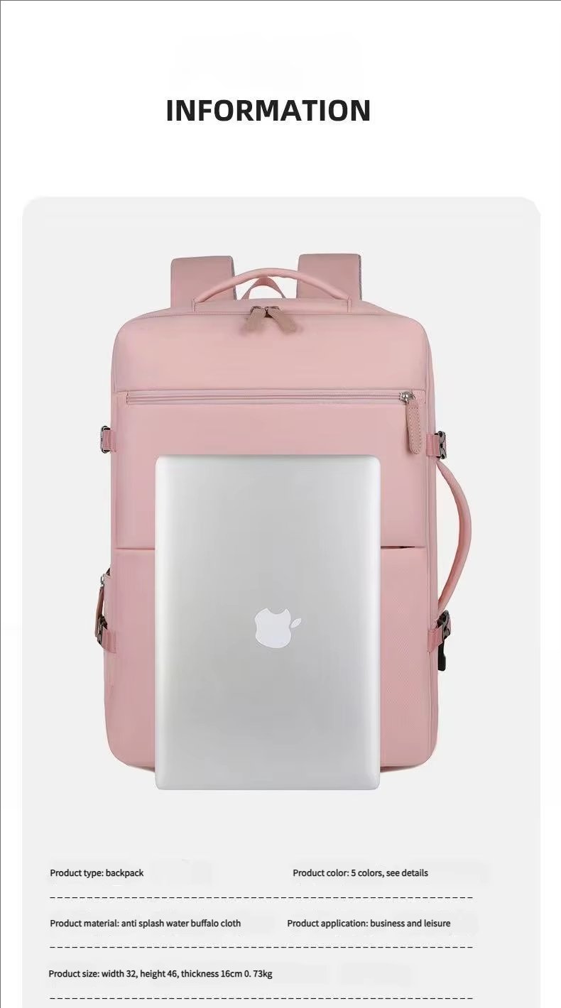Water-Resistant Large Capacity USB Business Travel Oxford Laptop Backpack product detail