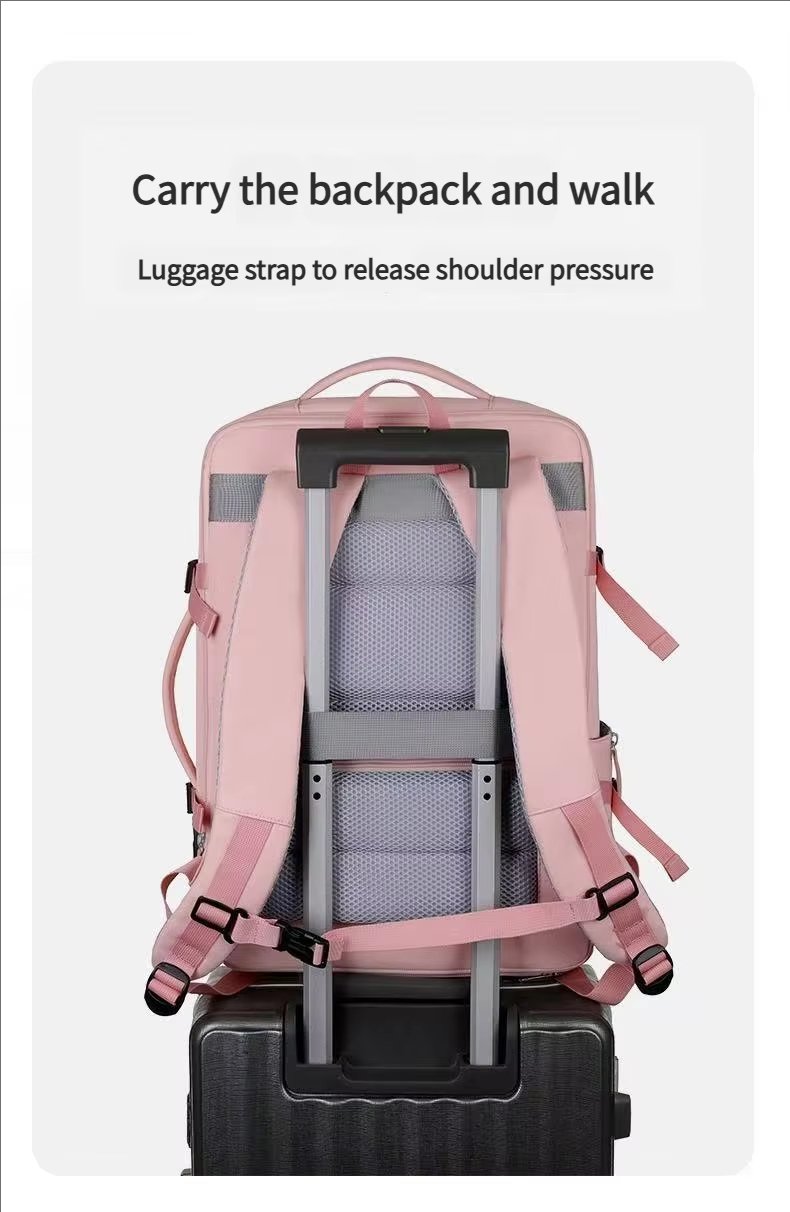Water-Resistant Large Capacity USB Business Travel Oxford Laptop Backpack product detail