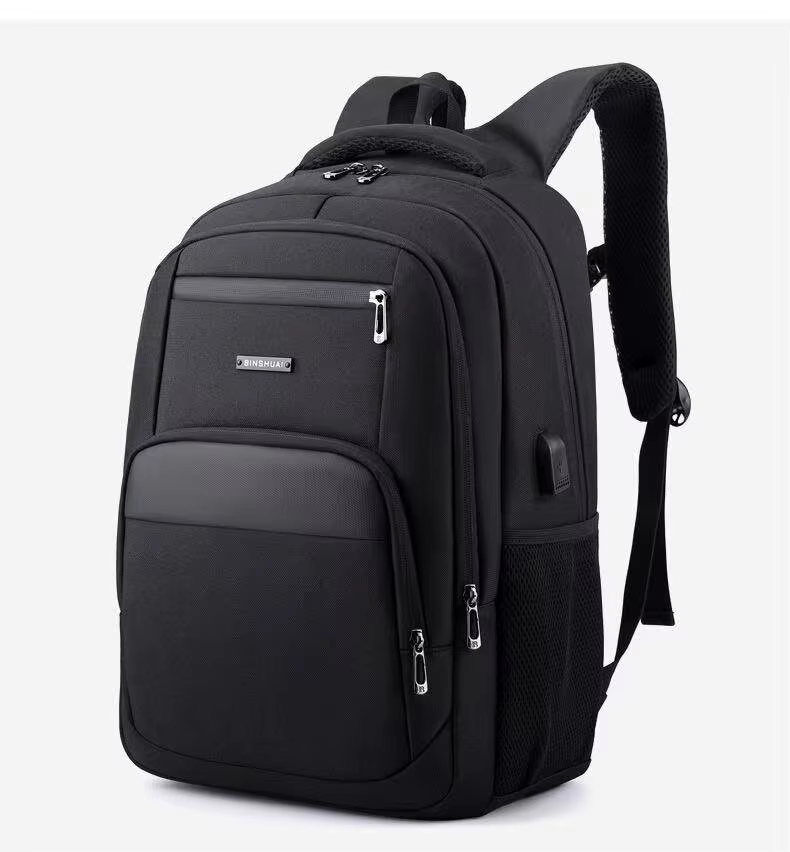 Anti-Theft Water-Resistant Large Capacity USB Business Nylon Laptop Backpack product detail
