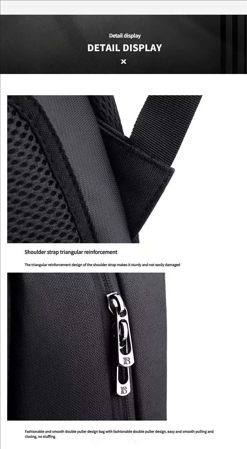 Anti-Theft Water-Resistant Large Capacity USB Business Nylon Laptop Backpack product detail