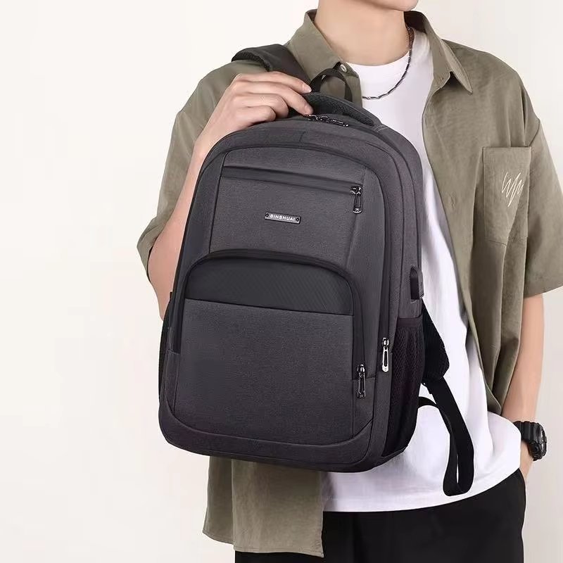 Anti-Theft Water-Resistant Large Capacity USB Business Nylon Laptop Backpack product detail