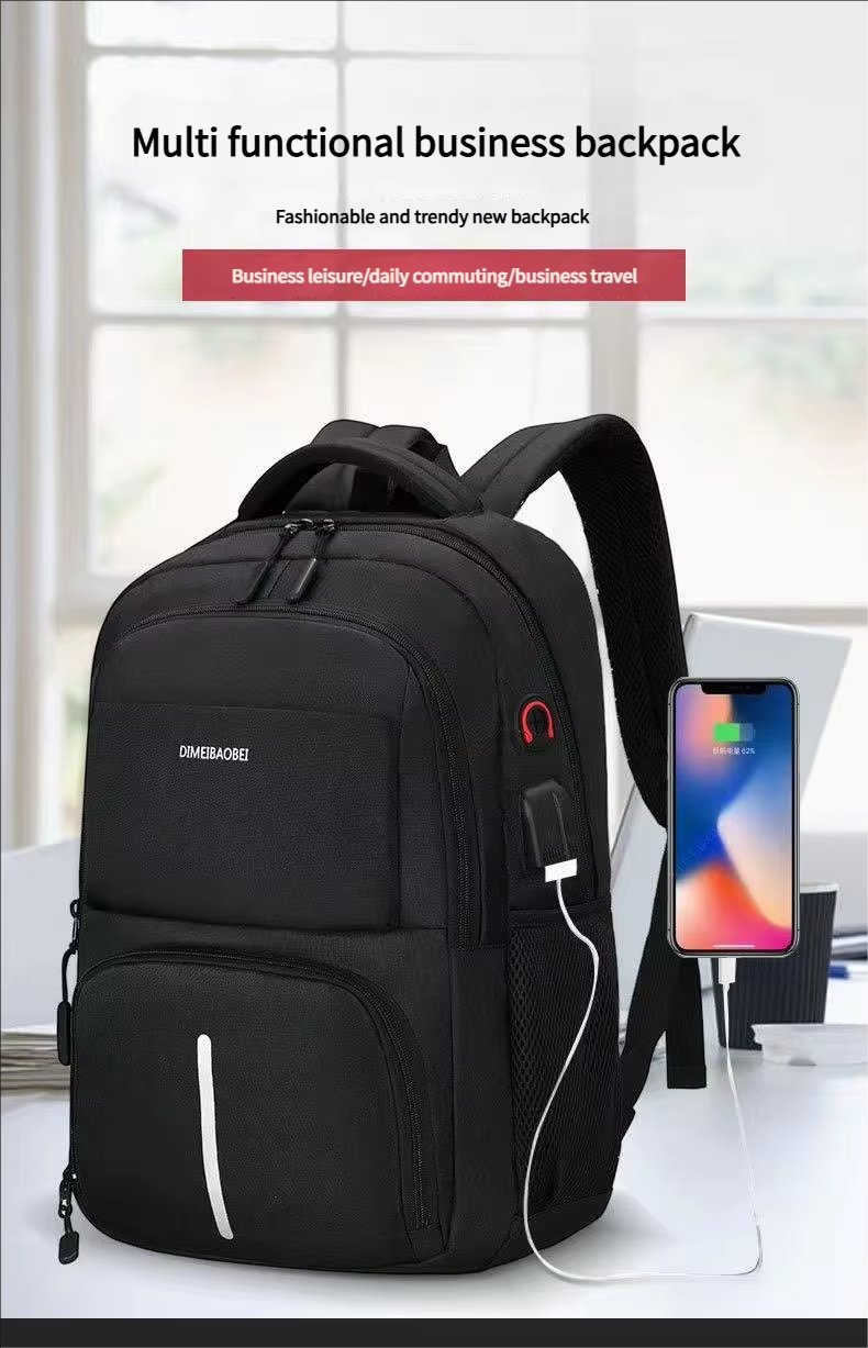 Anti-Theft Large Capacity USB Outdoor Business Oxford Laptop Backpack product detail
