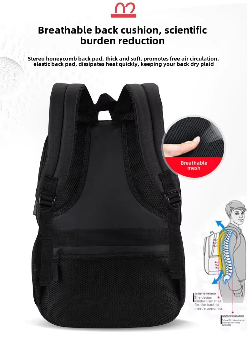 Anti-Theft Large Capacity USB Outdoor Business Oxford Laptop Backpack product detail