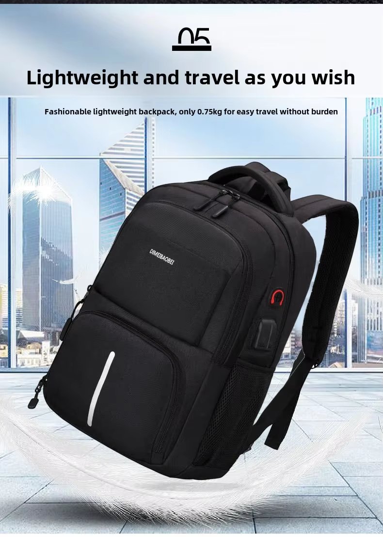 Anti-Theft Large Capacity USB Outdoor Business Oxford Laptop Backpack product detail