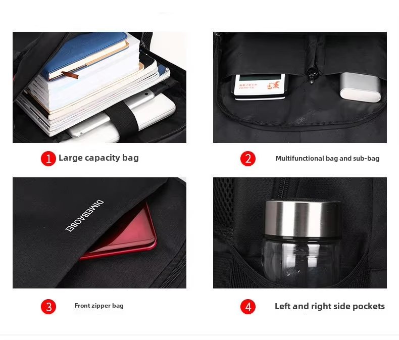 Anti-Theft Large Capacity USB Outdoor Business Oxford Laptop Backpack product detail