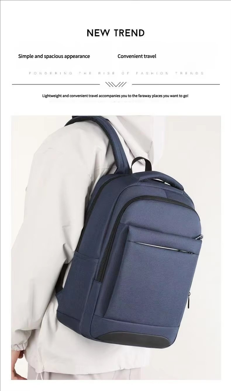 Water-Resistant Lightweight USB Modern Business Nylon Laptop Backpack product detail