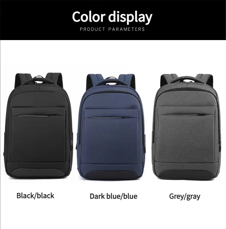 Water-Resistant Lightweight USB Modern Business Nylon Laptop Backpack product detail