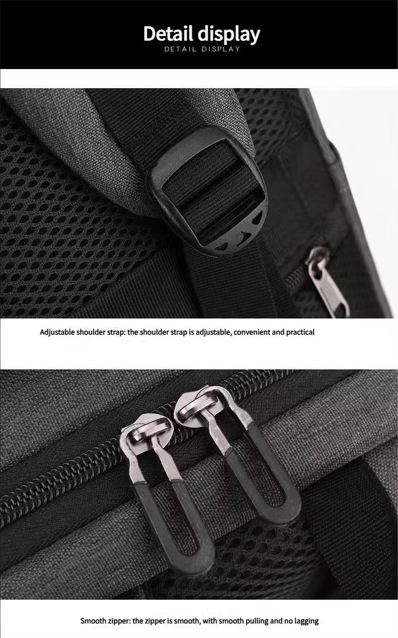 Water-Resistant Lightweight USB Modern Business Nylon Laptop Backpack product detail