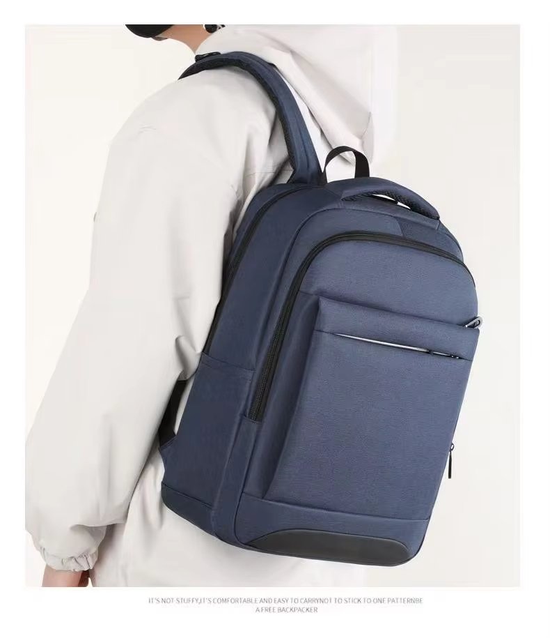 Water-Resistant Lightweight USB Modern Business Nylon Laptop Backpack product detail