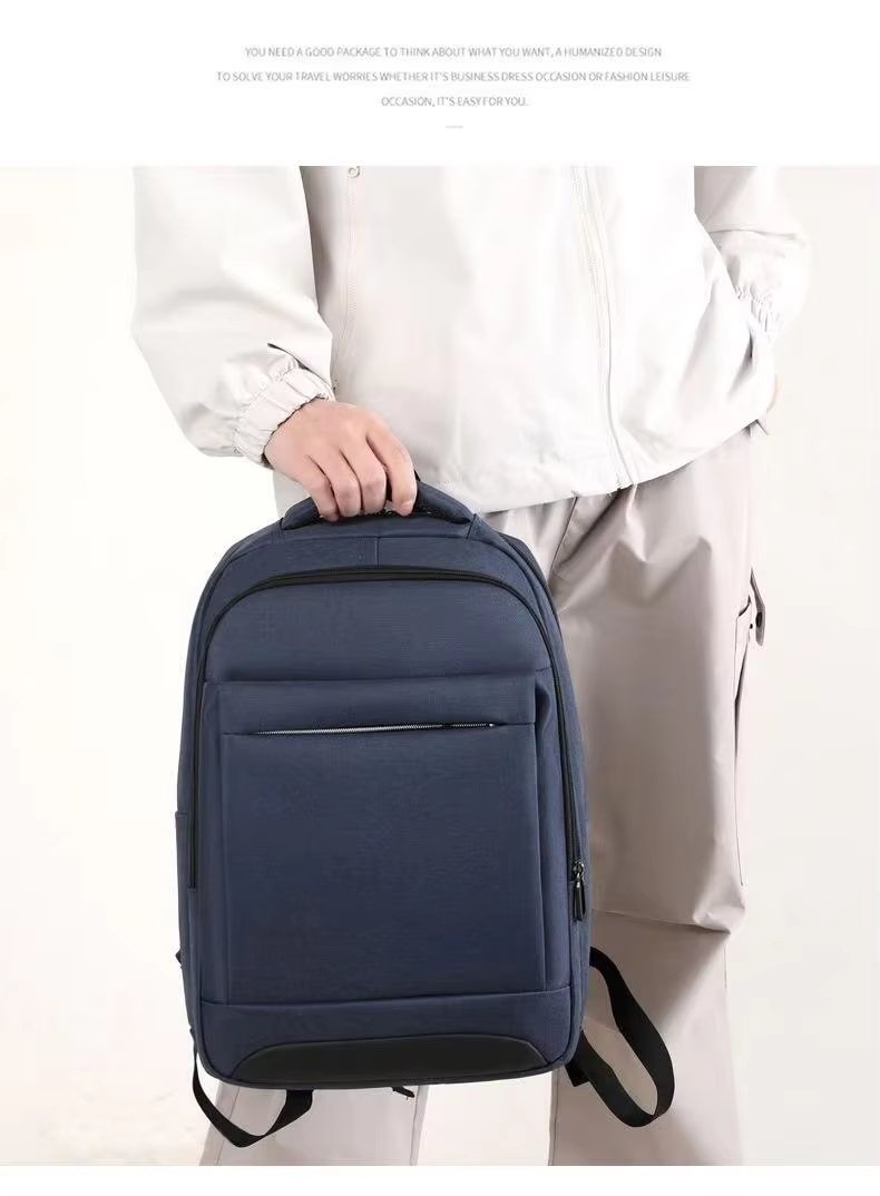 Water-Resistant Lightweight USB Modern Business Nylon Laptop Backpack product detail