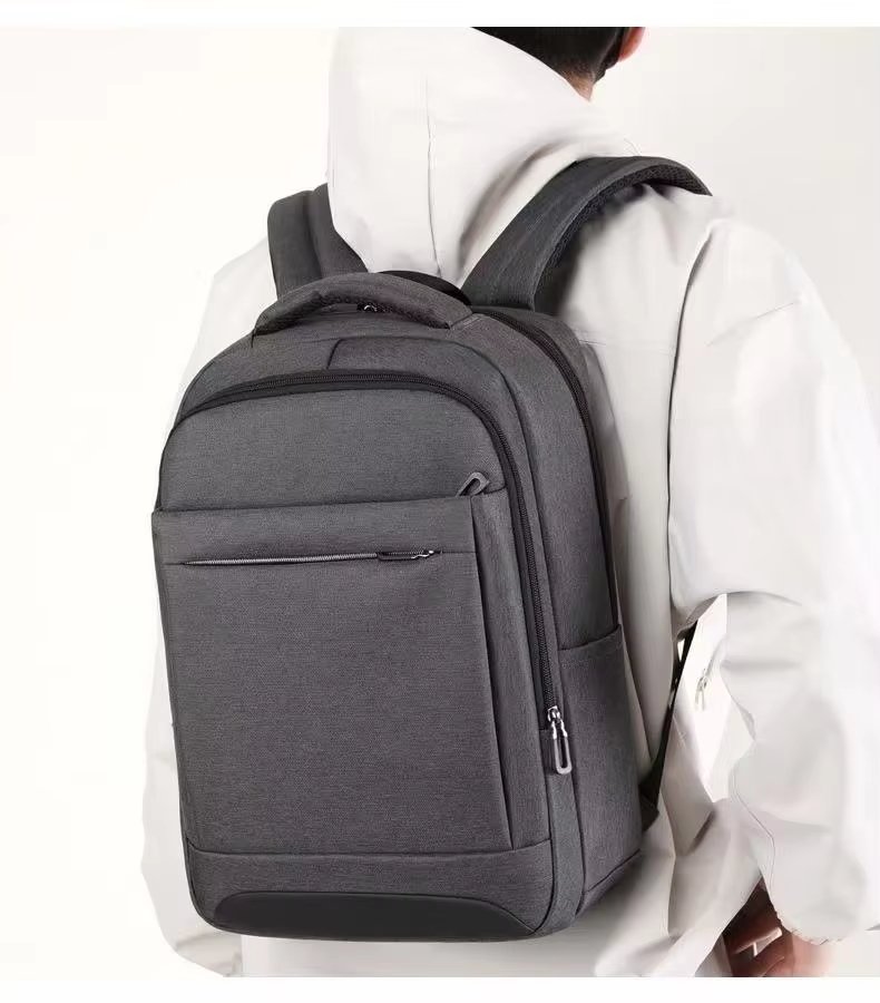 Water-Resistant Lightweight USB Modern Business Nylon Laptop Backpack product detail