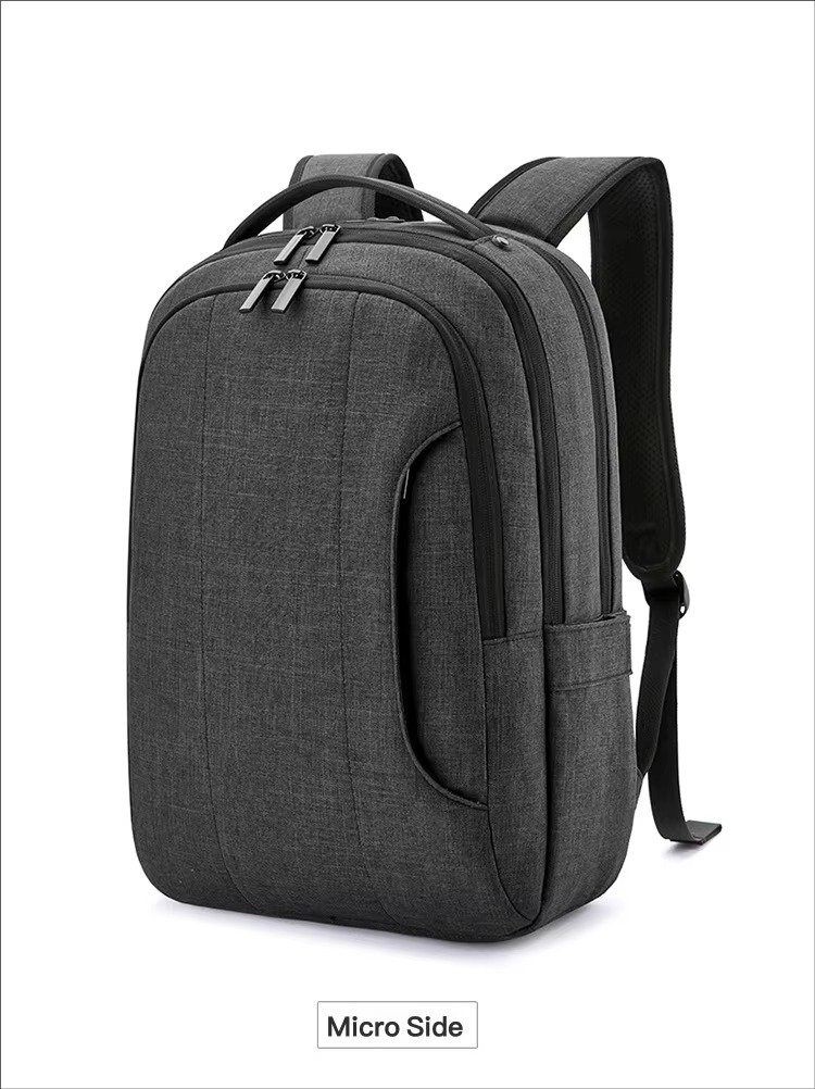 Custom Logo Business Laptop Backpack Lightweight College Student School Bag Waterproof Durable Travel Rucksack detail image
