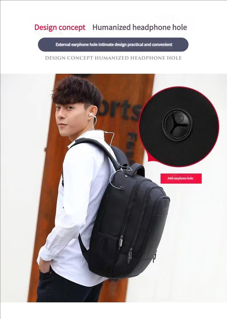 Water-Resistant Large Capacity Business Travel School Oxford Laptop Backpack product detail