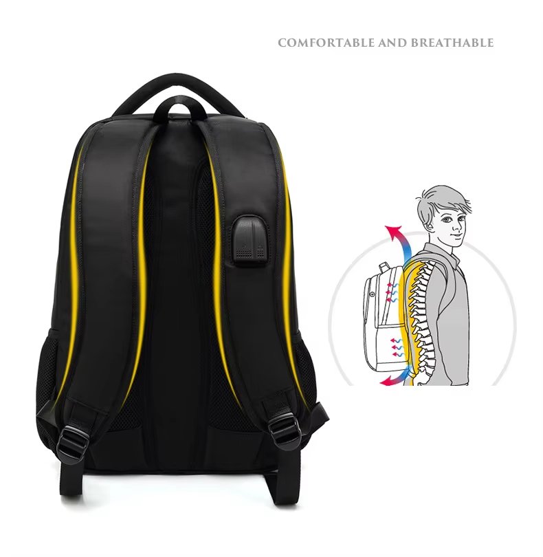 Water-Resistant Large Capacity Business Travel School Oxford Laptop Backpack product detail