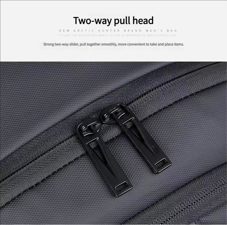 Anti-Theft Water-Resistant Large Capacity USB Business PU Leather Laptop Backpack product detail
