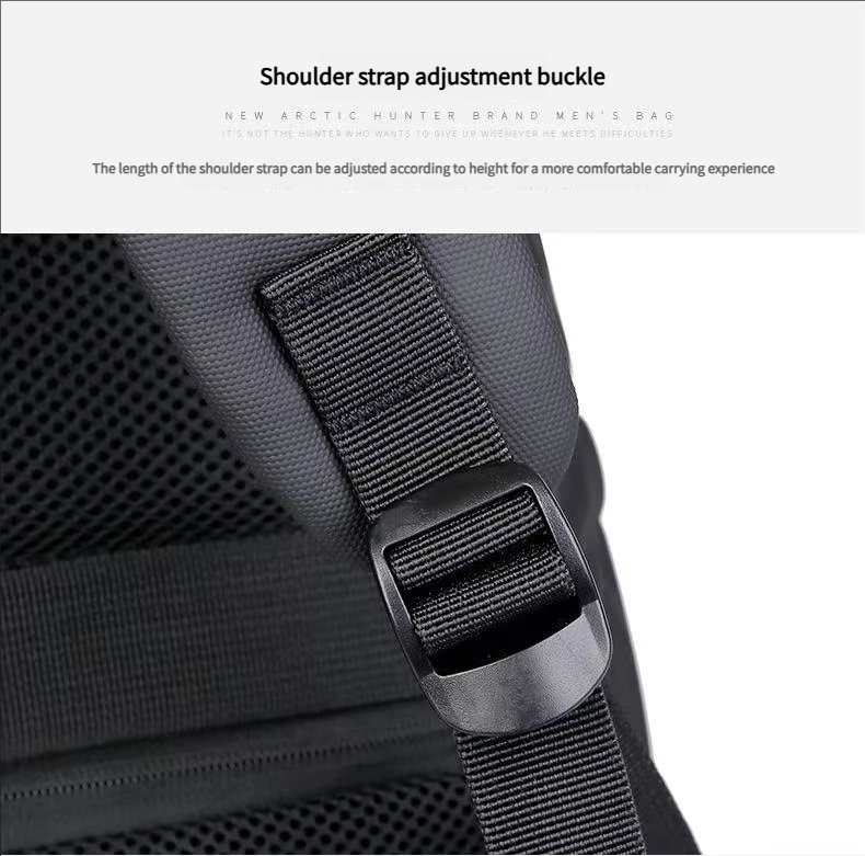 Anti-Theft Water-Resistant Large Capacity USB Business PU Leather Laptop Backpack product detail