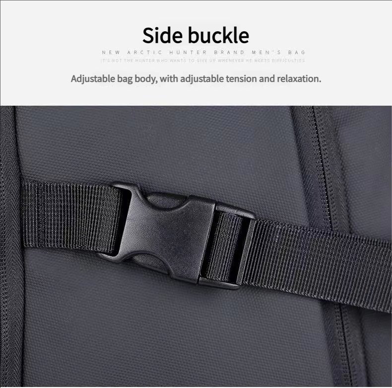 Anti-Theft Water-Resistant Large Capacity USB Business PU Leather Laptop Backpack product detail