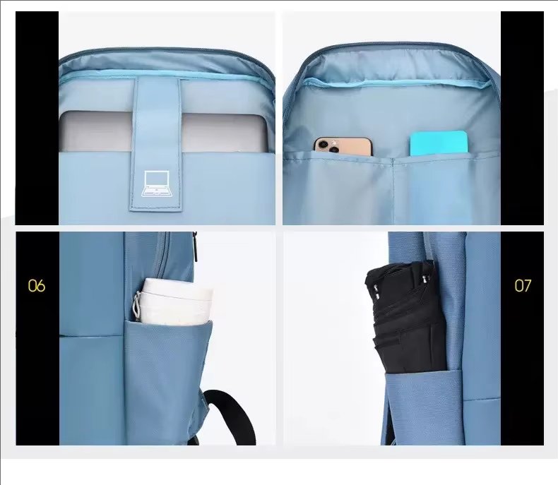 Water-Resistant Modern Business Travel School Oxford Laptop Backpack product detail