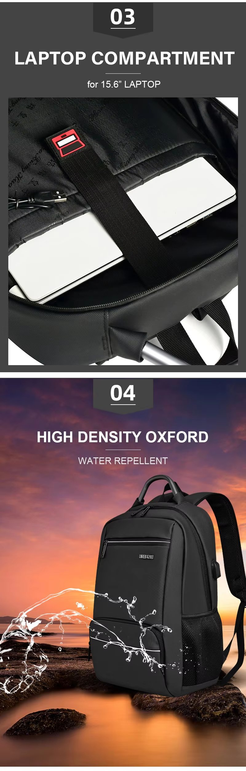 Modern School Oxford Laptop Backpack product detail