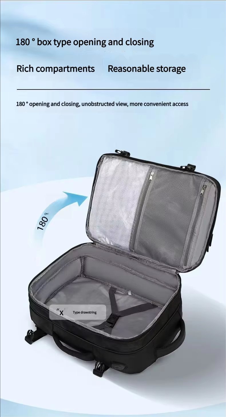 Water-Resistant Large Capacity Expandable Business Travel Oxford Laptop Backpack product detail