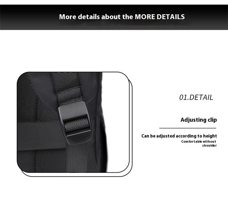 Water-Resistant Large Capacity Modern Business Travel PU Leather Laptop Backpack product detail