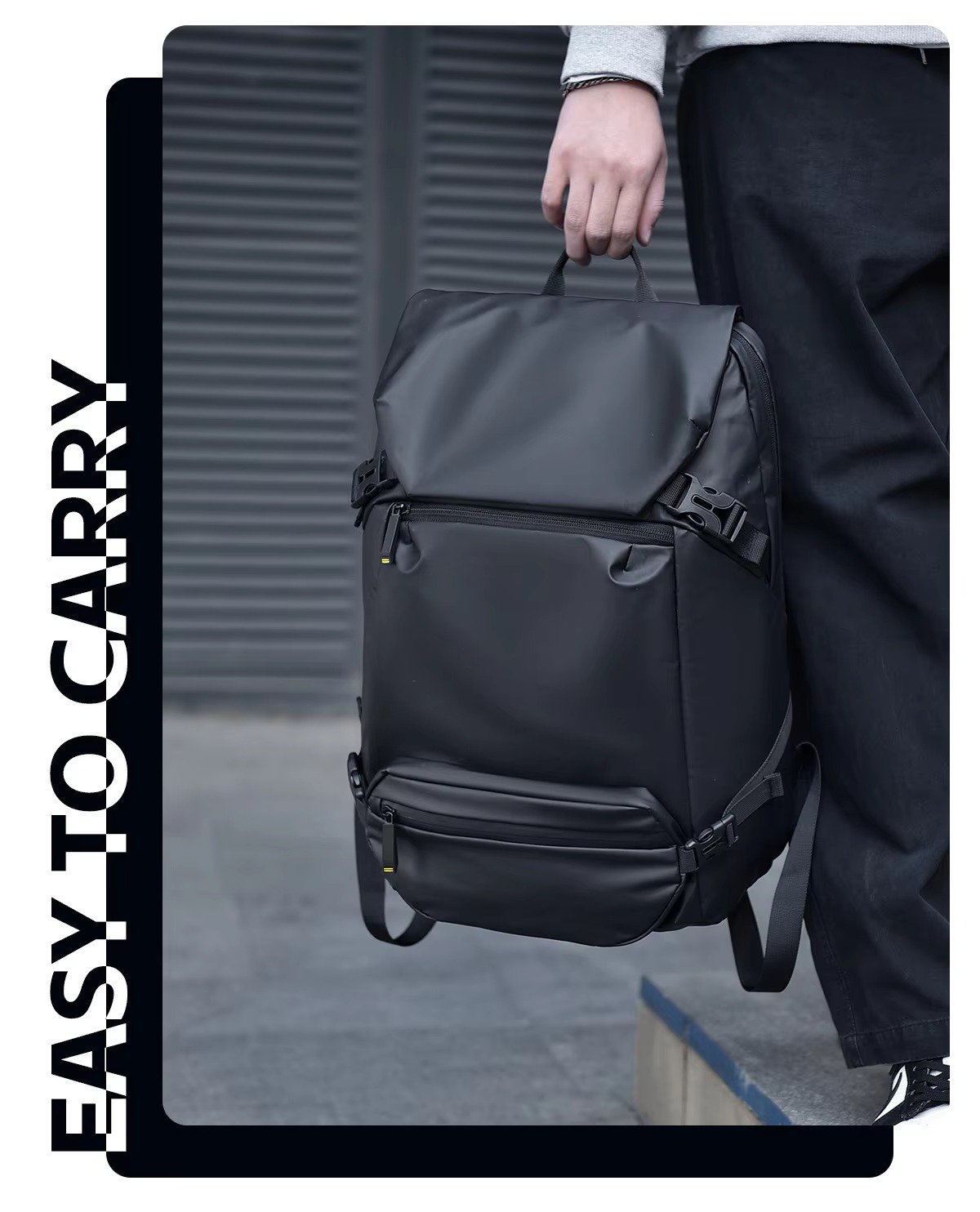 Custom Logo 2 In 1 Large Capacity Laptop Backpack with Detachable Removable Crossbody Sling Bag For Business Travel Daily Sports detail image