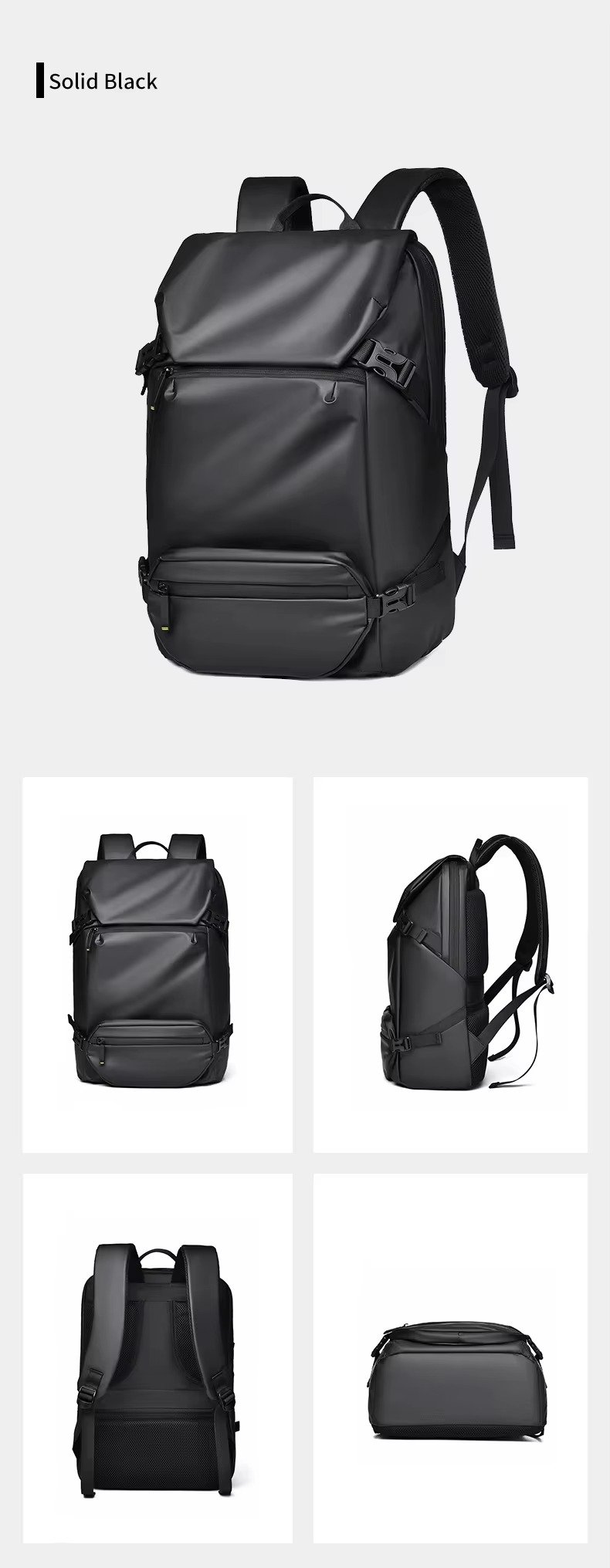 Custom Logo 2 In 1 Large Capacity Laptop Backpack with Detachable Removable Crossbody Sling Bag For Business Travel Daily Sports detail image