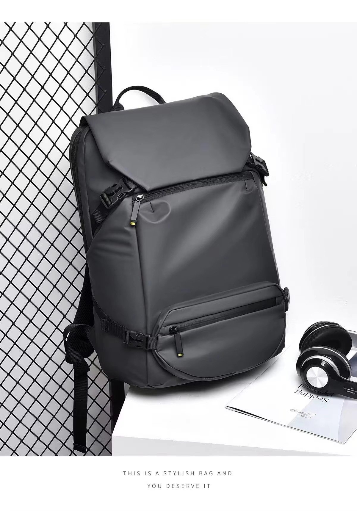Custom Logo 2 In 1 Large Capacity Laptop Backpack with Detachable Removable Crossbody Sling Bag For Business Travel Daily Sports detail image