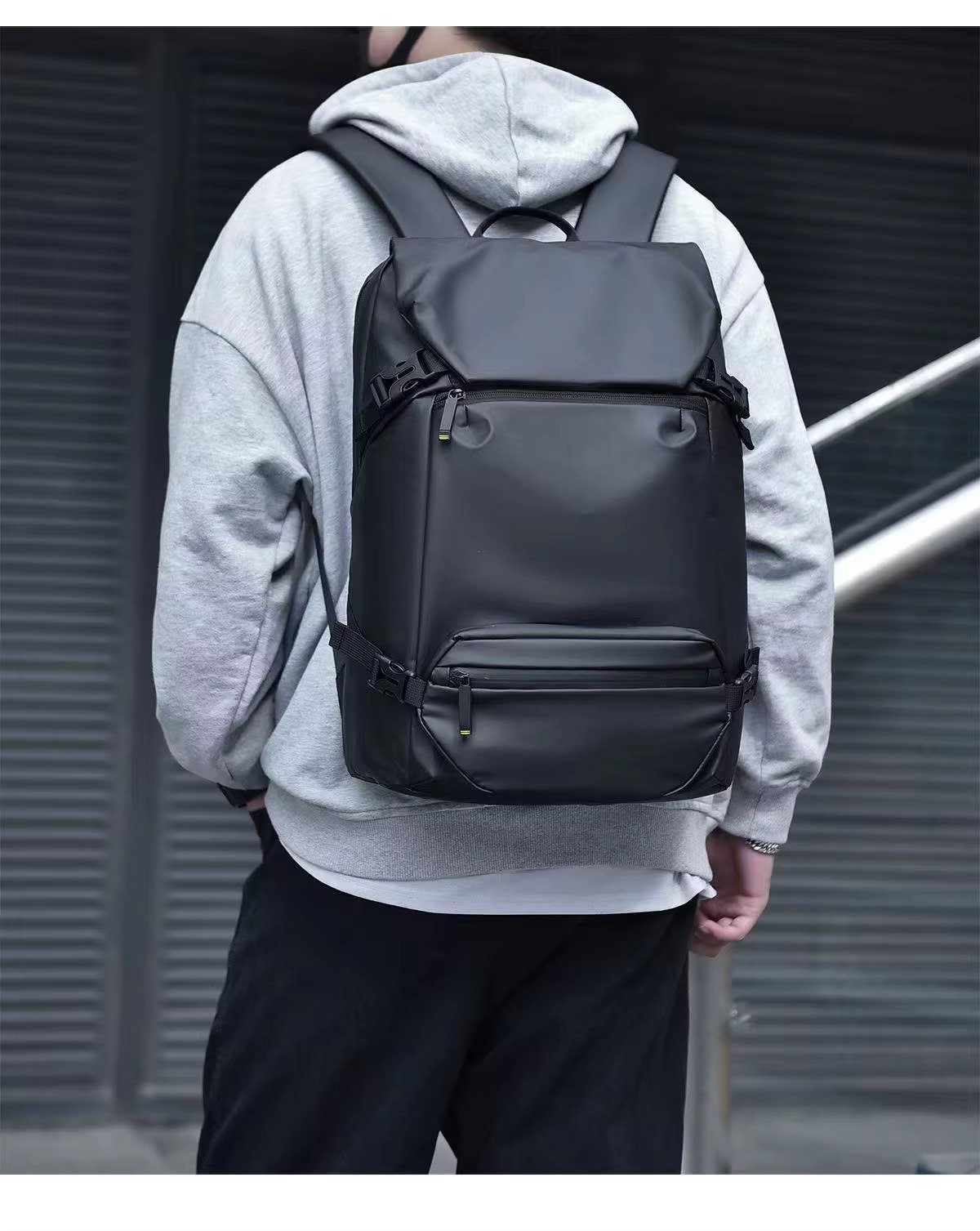 Custom Logo 2 In 1 Large Capacity Laptop Backpack with Detachable Removable Crossbody Sling Bag For Business Travel Daily Sports detail image